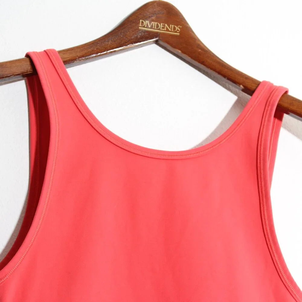 Lululemon Power Pivot Tank Top *Everlux Carnation Red Reversible V-Neck Crop 6